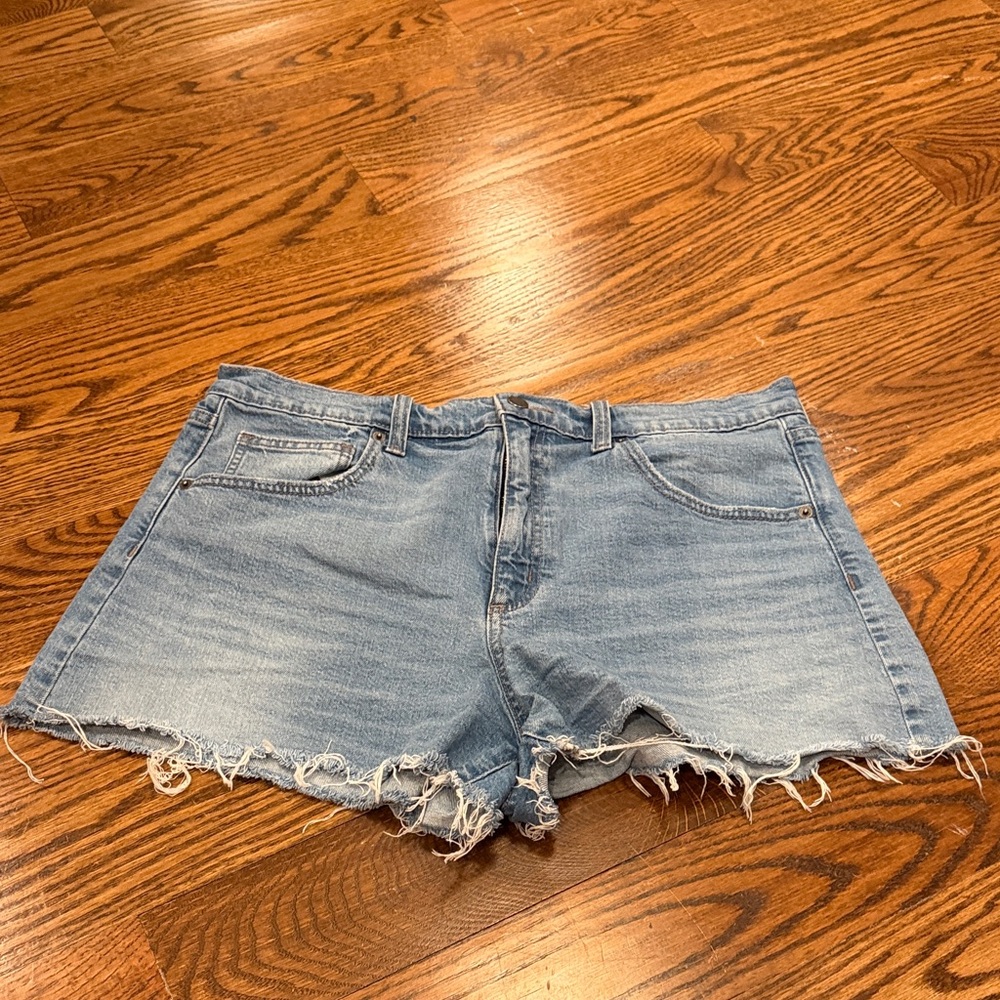 Universal Thread Light Blue Frayed Jean Shorts